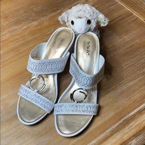 Coach and Four Wedge Sandal